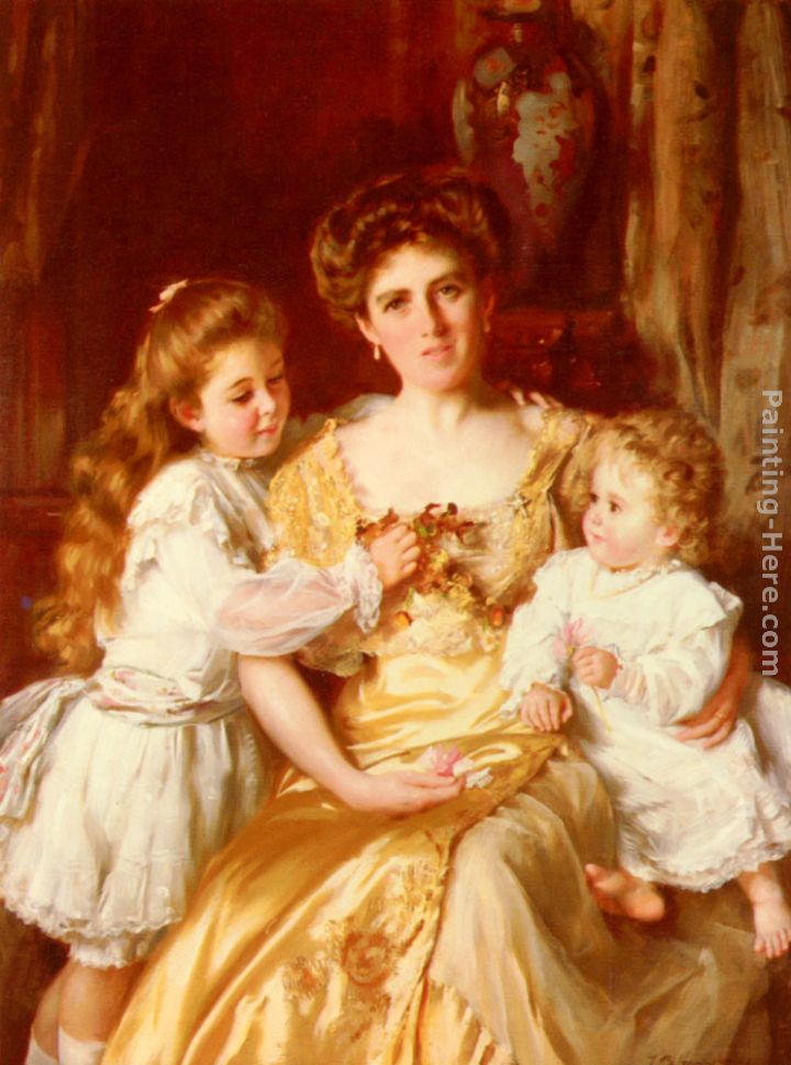 A Mother's Love painting - Thomas Benjamin Kennington A Mother's Love art painting